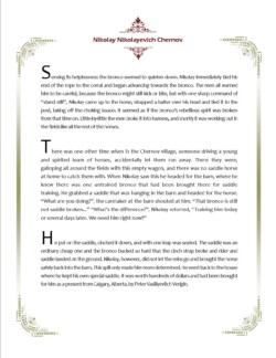 Article printed about Nikolai N. Chernoff in the USCC Doukhobor Iskra magazine from Castlegar. Courtesy of Merv Malish.