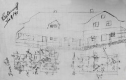 Khutor House - Drawing by Peter Chernoff in 1991 Khutor House - Pete Chernoff