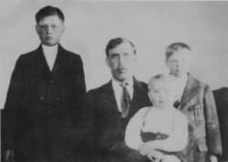 Nick A. Chernoff with his sons Alex, Nick, and John. Nick A. Chernoff with his sons Alex, Nick, and John.