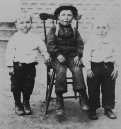 Wasyl A. Chernoff in the center with Mike M. Chernoff on the right. Not sure who the little guy on the left is. Wasyl A. Chernoff center with Mike M. Chernoff on the right